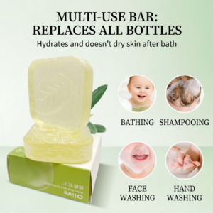 Natural Baby Bar Soap with Mesh Bag